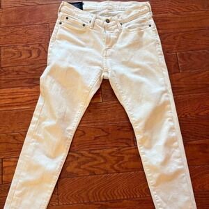 White Abercrombie & Fitch Y2K black label Felix super skinny jeans 29x30